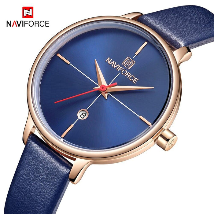 Women's Luxury Watch With  Leather Belts Shiny Steel Case  Scratch Resistant Glass Unique Design Perfect Gift