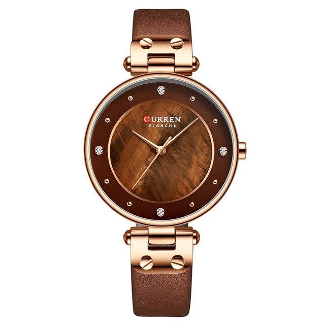 Women's Luxury Watches In Excellent Background And Zircon Designs Business Style Wristwatch Perfect Gift For Her