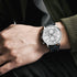 Business Watch Men Fashion Waterproof Military Chronograph Sport Quartz Wristwatch Leather Bracelet