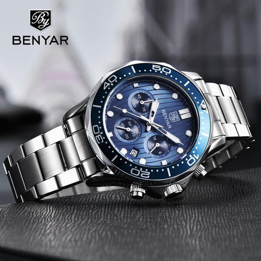 2021 Luxury Sport Mens Watches Quartz Stylish Wrist Watch For Men Chronograph Waterproof and Scratch Resistant