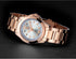New Silver Round Women Watch Waterproof Quartz Wristwatch Modern Shine Style For Women's