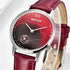 New Red Women Fashion Watch Quartz Luxury Leather Strap Analog Waterproof And Scratch Resistant Watches Excellent Gift For Women