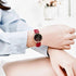 New Red Women Fashion Watch Quartz Luxury Leather Strap Analog Waterproof And Scratch Resistant Watches Excellent Gift For Women