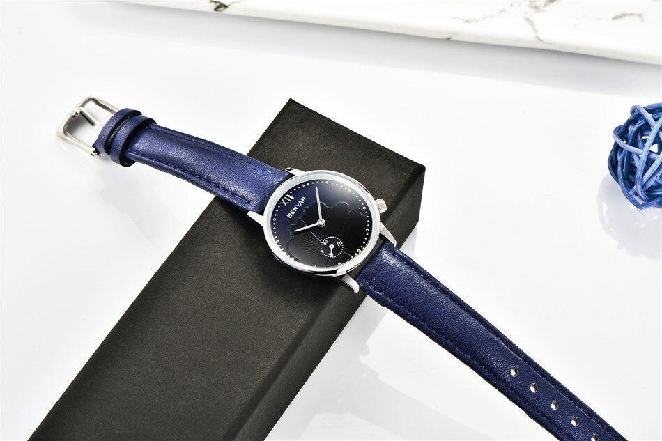 New Red Women Fashion Watch Quartz Luxury Leather Strap Analog Waterproof And Scratch Resistant Watches Excellent Gift For Women