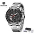New Men Luxury Watches Leather Strap Waterproof Sport Quartz Chronograph Military Watch Men Clock