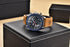 New Men Luxury Watches Leather Strap Waterproof Sport Quartz Chronograph Military Watch Men Clock