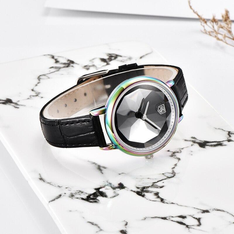 New Fashion Women's Watches Casual Sport Leather Strap Waterproof Analog Quartz Watch