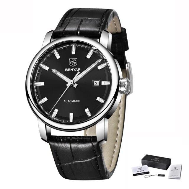 2021 Fashion Luxury Leather Strap Casual Analog Watch Men Stainless Steel Wristwatch Waterproof Watches