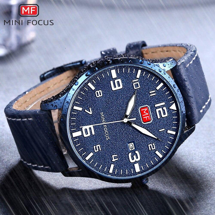 Black Classic Simple Men's Fashion Quartz Watches Modern Round Design Waterproof Wrist Watch For Men