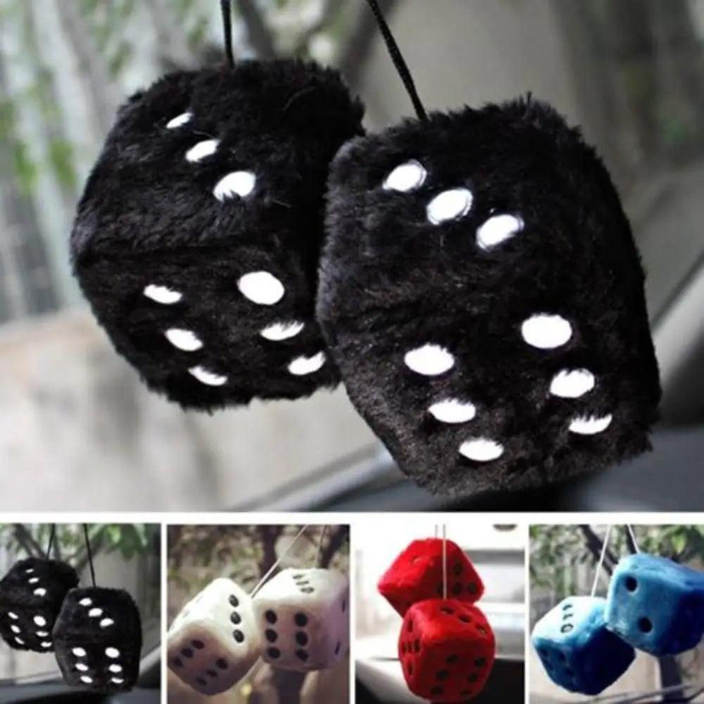 Retro Colorful Car Dice Rear View Mirror Hanging Decoration For Cars Excellent Unique Design Gift For Men - STEVVEX Gadgets - 739, car accessories, car decoration, car hanging dice, Colorful dice, decoration for cars, dice, dice decoration, hanging car decoration, hanging dice, rear view mirror decoration, retro car decoration - Stevvex.com