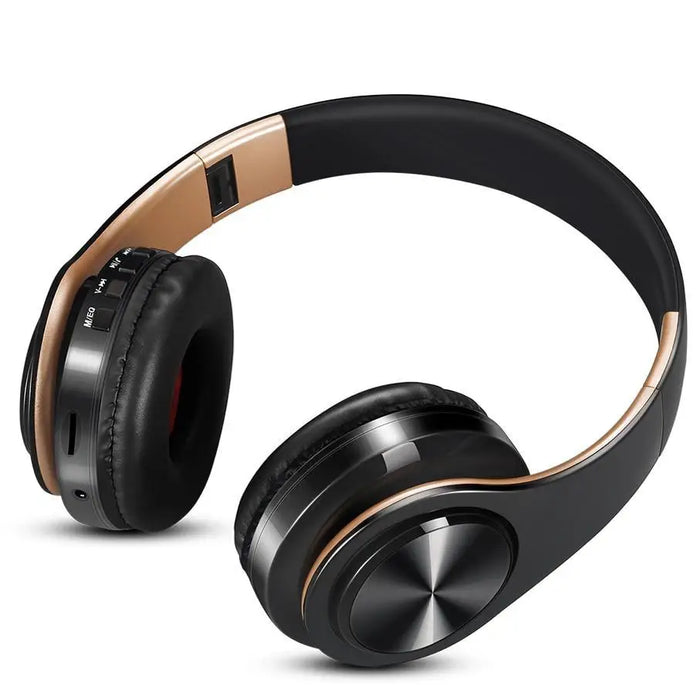 Retro Stereo Earphones Bluetooth Headphone Music Headset FM And Support SD Card With Mic And Volume Control Wireless