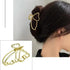 Simple Gold Geometric Metal Hair Claw Women Lightweight Modern Nonslip Big Luxury Hair Clips Women Excellent Gift - 20