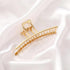 Simple Gold Geometric Metal Hair Claw Women Lightweight Modern Nonslip Big Luxury Hair Clips Women Excellent Gift - 11