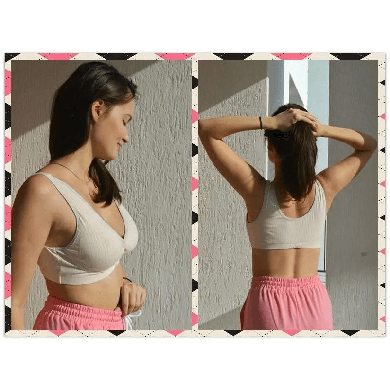 Soft And Comfortable Cotton Nursing Bra Breathable Breastfeeding Bras for Women Maternity Bra Plus Big Size Easy