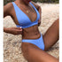 New Sexy Bikini 2021 Solid Swimsuit Women Swimwear Modern Push Up Bikini Set Brazilian Bathing Suit Hot Summer Beach Wear Swimming Suit XL - Treko - brazilian bathing suit, hot summer, hot summer beach wear, New woman bikini, sexy woman bikini, swimsuit, swimwear bikini, swimwear for woman, woman bikini, woman swimsuit, women bikini, women swimwear- Stevvex.com