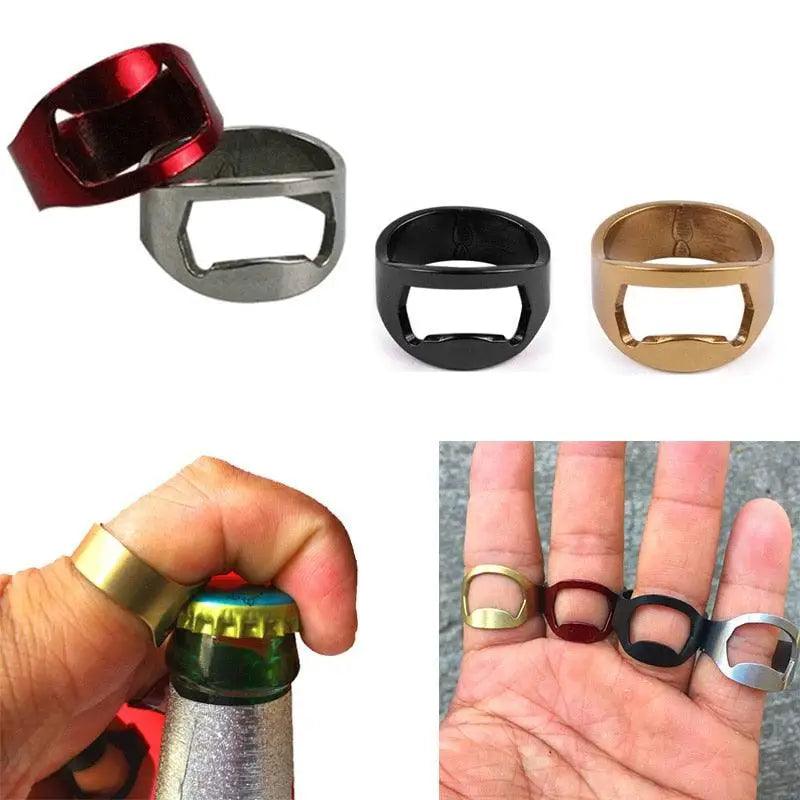 Stainless Steel Ring-shape Can Bottle Opener Bottle Cap Opening Remover Kitchen Gadgets Bar Useful Tools - STEVVEX Jewelry - Bottle Opener, Elegant Ring, jewelry, Men Ring, Men Rings, modern ring, party rings, Popular Ring, Popular Rings, Ring, Ring Bottle Opener, Ring-shape Bottle Opener, Rings, Stainless Steel Ring, Stainless Steel Ring-shape Opener, Stainless Steel Ring-shape Bottle Opener, stylish ring - Stevvex.com