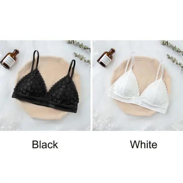 Stunning Hot Look Women’s Lace Bra No Steel Ring Beauty Back comfor Wrapped Chest Comfortable Daisy Brassiere Stretch