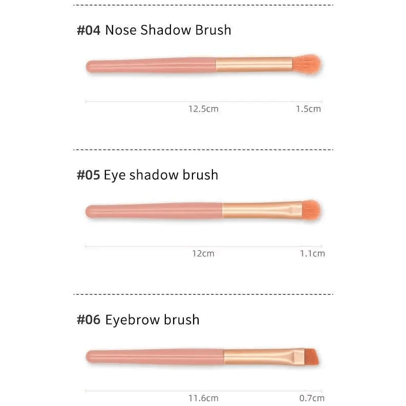 Super Luxury Quality Amazing 8Pcs Mini Travel Portable Soft Makeup Brushes Set Cosmetic Powder Eye Shadow Foundation