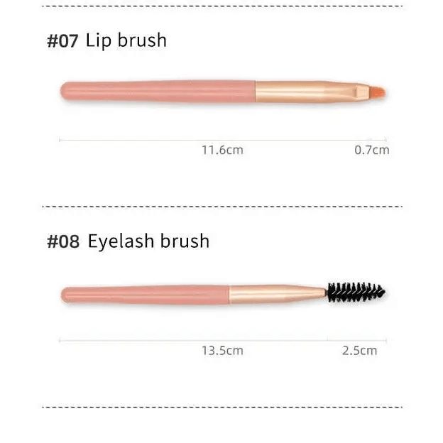 Super Luxury Quality Amazing 8Pcs Mini Travel Portable Soft Makeup Brushes Set Cosmetic Powder Eye Shadow Foundation