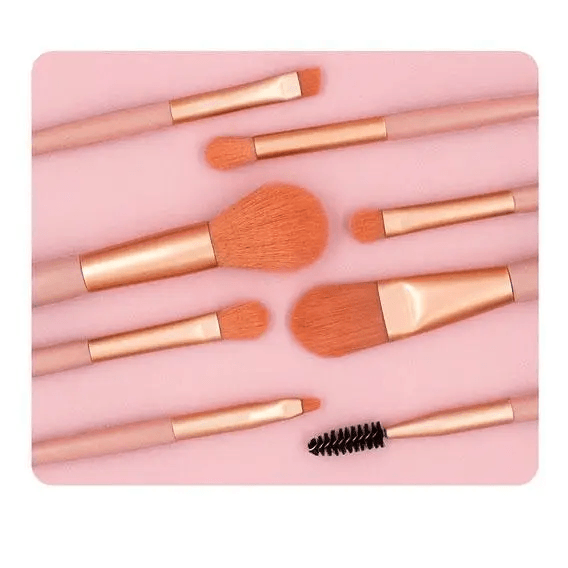 Super Luxury Quality Amazing 8Pcs Mini Travel Portable Soft Makeup Brushes Set Cosmetic Powder Eye Shadow Foundation