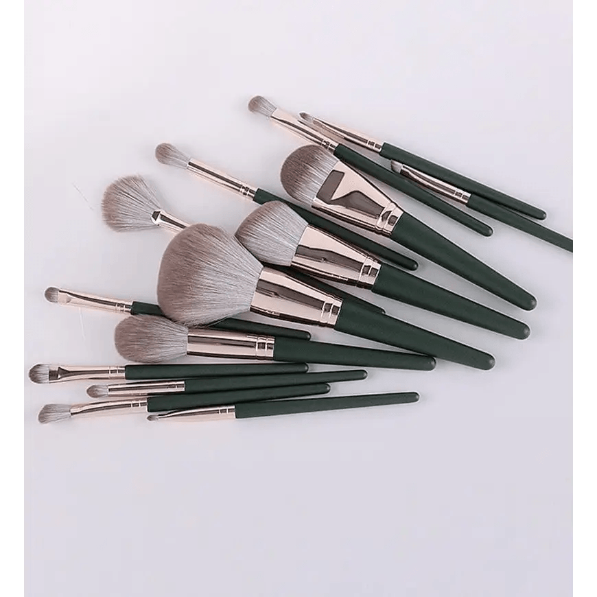 Super Quality 14Pcs Makeup Brushes Set Cosmetic Foundation Powder Blush Eye Shadow Lip Blend Wooden Make Up Brush Tool