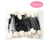 Super Soft 25 Pcs Professional Sponge Stick Eye Shadow Applicator Cosmetic Brushes Double - head Eyeshadow Brush