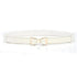 Thin Elastic Stretch Women Buckle Skinny Fashion Belts Metal Leaf Buckle Design Belts For Ladies - 11 - STIL7698NCVXN