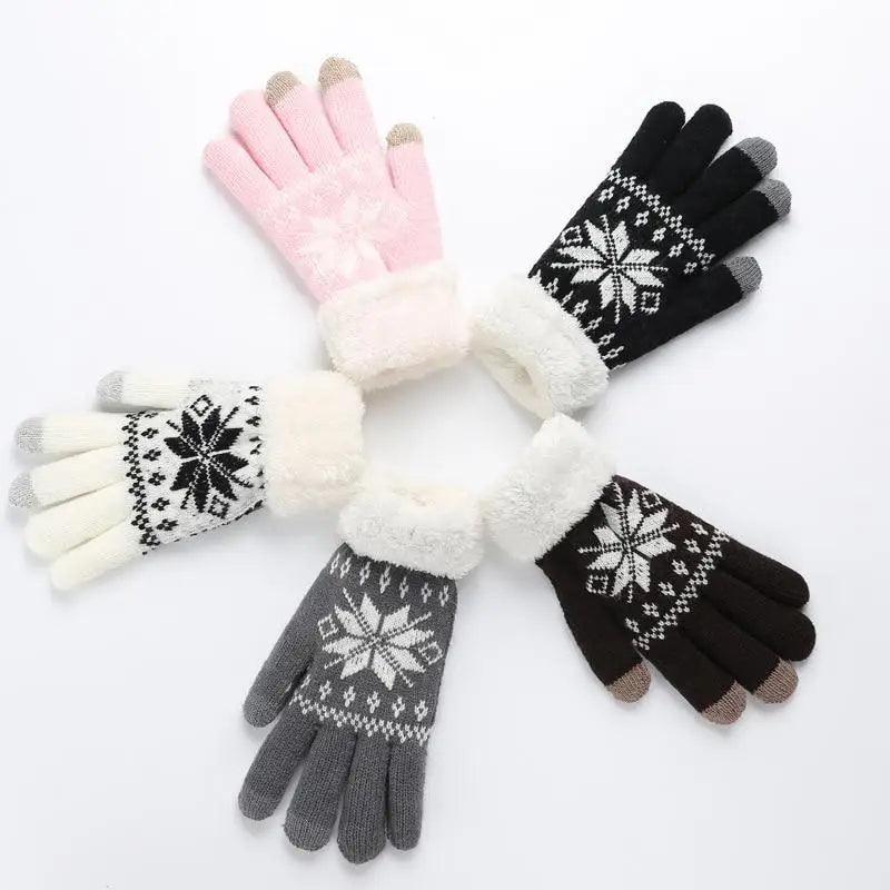 Touchscreen Thick Knitted Full Finger Women Gloves Classic Warm Soft Stylish Gloves For Women - STEVVEX Fashion - 717, classic gloves, cute gloves, fashionable gloves, full finger gloves, fur gloves, gloves, gloves for winter, gloves for women, knitted gloves, retro gloves, soft gloves, thick gloves, trendy gloves, vintage gloves, warm gloves, winter gloves, women gloves - Stevvex.com