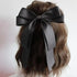 Trendy Bowknot Big Hair Bow With Long Brocade Tassel Ribbon Hair Clips Women Elegant Handmade Hairpin Hair Accessories