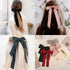 Trendy Bowknot Big Hair Bow With Long Brocade Tassel Ribbon Hair Clips Women Elegant Handmade Hairpin Hair Accessories
