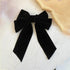 Trendy Bowknot Big Hair Bow With Long Brocade Tassel Ribbon Hair Clips Women Elegant Handmade Hairpin Hair Accessories