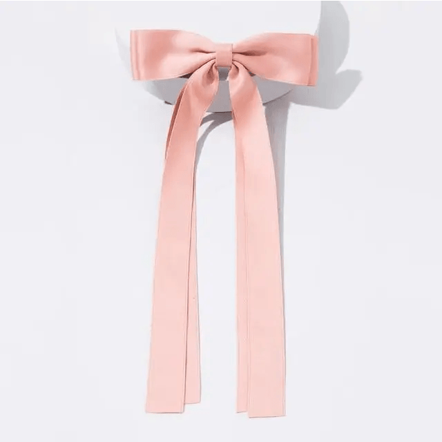 Trendy Bowknot Big Hair Bow With Long Brocade Tassel Ribbon Hair Clips Women Elegant Handmade Hairpin Hair Accessories