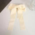 Trendy Bowknot Big Hair Bow With Long Brocade Tassel Ribbon Hair Clips Women Elegant Handmade Hairpin Hair Accessories