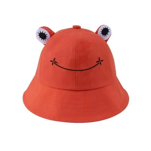 Unique Design Frog Bucket Hat for Women Summer Autumn Plain Female Panama Outdoor Hiking Beach Fishing Cap Sunscreen