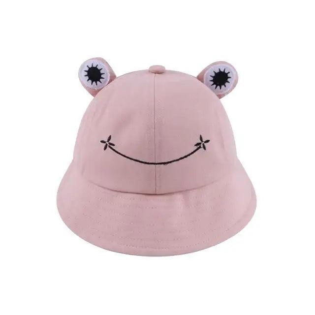 Unique Design Frog Bucket Hat for Women Summer Autumn Plain Female Panama Outdoor Hiking Beach Fishing Cap Sunscreen