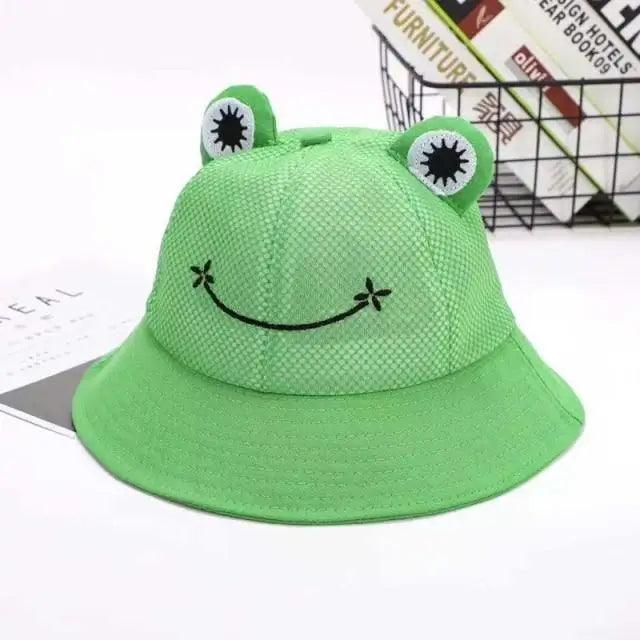 Unique Design Frog Bucket Hat for Women Summer Autumn Plain Female Panama Outdoor Hiking Beach Fishing Cap Sunscreen