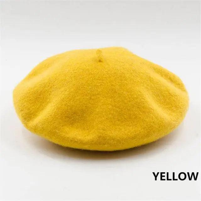 Vintage Beret Hat Flat Cap For Women Retro Classic Style Wool Beret Caps Modern Women Hats - STEVVEX Fashion - 706, beret caps, beret hats, beret style hats, berets for female, caps, caps for female, classic caps, classic hats, colorful beret style hats, colorful caps, colorful hats, hats, hats for female, winter berets, winter caps, winter hats, wool berets, wool caps, wool hats - Stevvex.com