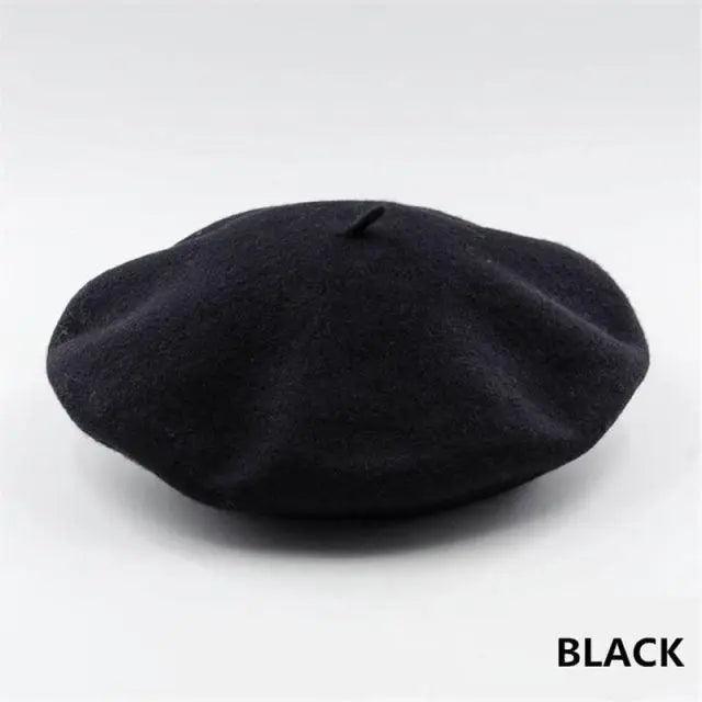 Vintage Beret Hat Flat Cap For Women Retro Classic Style Wool Beret Caps Modern Women Hats - STEVVEX Fashion - 706, beret caps, beret hats, beret style hats, berets for female, caps, caps for female, classic caps, classic hats, colorful beret style hats, colorful caps, colorful hats, hats, hats for female, winter berets, winter caps, winter hats, wool berets, wool caps, wool hats - Stevvex.com