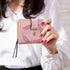 Vintage PU Leather Short Wallets Leaf Design Fashion Purse For Women Elegant Ladies Cute Zipper Purses Card Holders