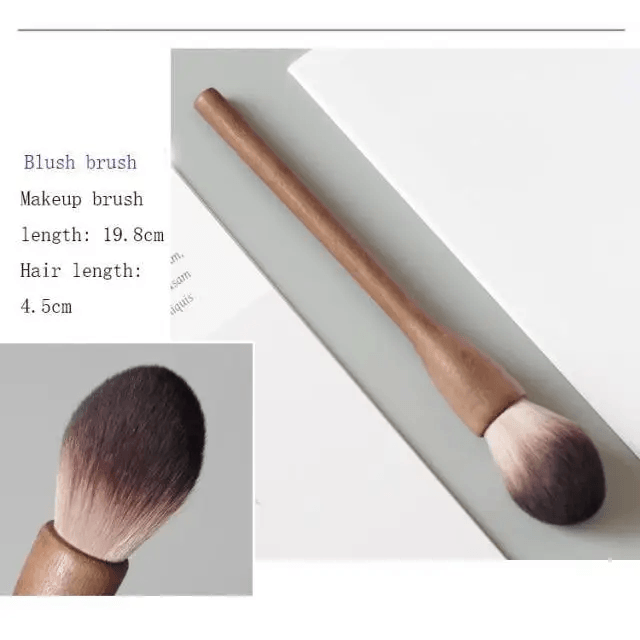 Vintage Style 1Pcs European Wood Handle Makeup Brush High Quality Loose Powder Brush Foundation Brush Super Soft