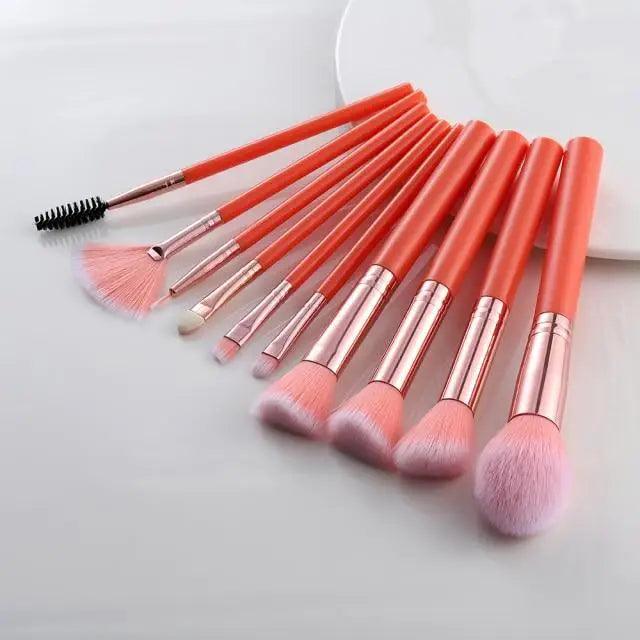 Vintage Style 5/10/15Pcs Makeup Brushes Set Powder Eye Shadow Foundation Blush Blending Make Up Brush Beauty Cosmetic