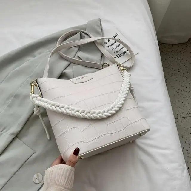 Vintage Style Fashionable Women's bucket bag Stone Pattern Shoulder Bag For Ladies Diagonal Female Bag - ALLURELATION - 575, Bag, Bags, bags for girls, bags for ladies, Bags in demand, Best deal on bags, Best selling Bags, business trip bag, business work bag, computer bag, Fashionable bucket bag, hot sale bags, Luxury Bags, Modern Bags, Party Bags, shoulder bag ladies, Stone Pattern Bag, Summer Style bags, Trendy Bags, Vintage Style bag, Women bag, Women Bags - Stevvex.com