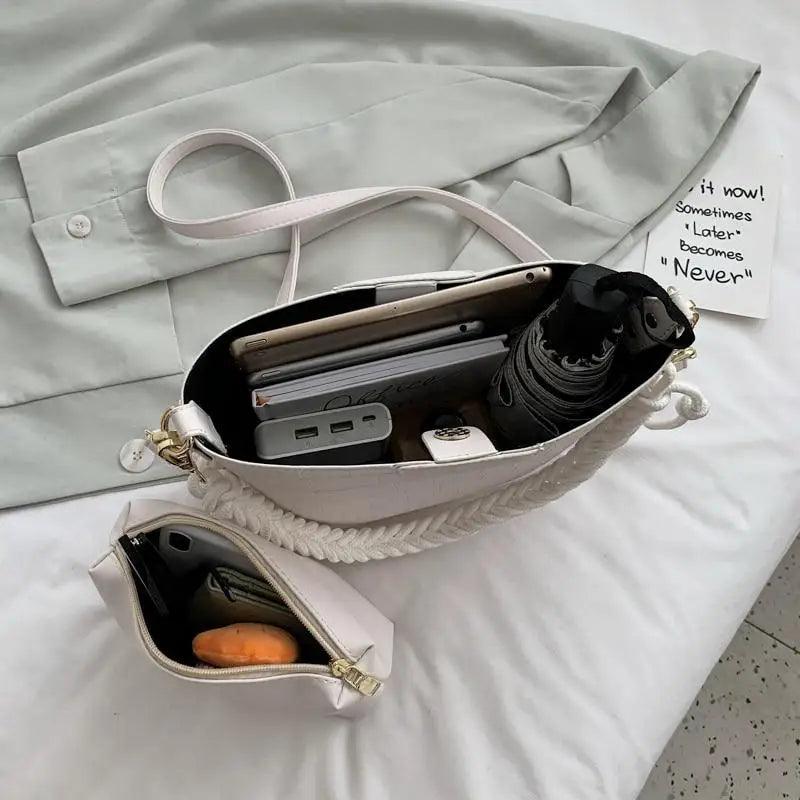 Vintage Style Fashionable Women's bucket bag Stone Pattern Shoulder Bag For Ladies Diagonal Female Bag - ALLURELATION - 575, Bag, Bags, bags for girls, bags for ladies, Bags in demand, Best deal on bags, Best selling Bags, business trip bag, business work bag, computer bag, Fashionable bucket bag, hot sale bags, Luxury Bags, Modern Bags, Party Bags, shoulder bag ladies, Stone Pattern Bag, Summer Style bags, Trendy Bags, Vintage Style bag, Women bag, Women Bags - Stevvex.com