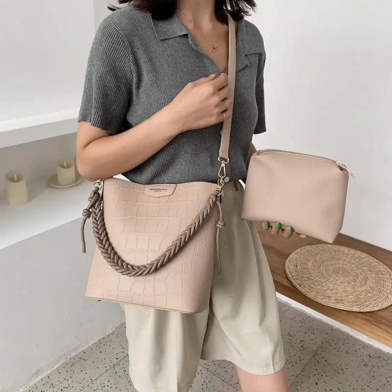 Vintage Style Fashionable Women's bucket bag Stone Pattern Shoulder Bag For Ladies Diagonal Female Bag - ALLURELATION - 575, Bag, Bags, bags for girls, bags for ladies, Bags in demand, Best deal on bags, Best selling Bags, business trip bag, business work bag, computer bag, Fashionable bucket bag, hot sale bags, Luxury Bags, Modern Bags, Party Bags, shoulder bag ladies, Stone Pattern Bag, Summer Style bags, Trendy Bags, Vintage Style bag, Women bag, Women Bags - Stevvex.com