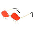 Women Sunglasses Personalized Rimless Sunglasses For Women Vintage Retro Glasses Female Unisex Steampunk Cloud Style CH4