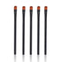 Women Makeup Brush 5Pcs Professional Black Eyebrow Inclined Flat Angled Brush Makeup Tool Wooden Pole Eyeliner