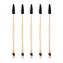 Women Makeup Brush 5Pcs Professional Black Eyebrow Inclined Flat Angled Brush Makeup Tool Wooden Pole Eyeliner