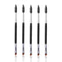Women Makeup Brush 5Pcs Professional Black Eyebrow Inclined Flat Angled Brush Makeup Tool Wooden Pole Eyeliner