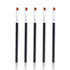 Women Makeup Brush 5Pcs Professional Black Eyebrow Inclined Flat Angled Brush Makeup Tool Wooden Pole Eyeliner
