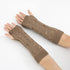 Women Vintage Gloves Hand Warmer Winter Gloves Women Arm Heart Mitten Warm Fingerless Gloves - STEVVEX Fashion - 717, autumn gloves, brown gloves, colorful gloves, comfortable gloves, Fingerless Gloves, glove, gloves, long gloves, long winter gloves, modern gloves, red gloves, stylish gloves, warm gloves, winter gloves, women gloves - Stevvex.com
